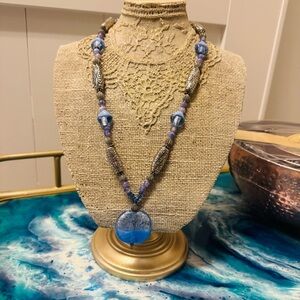 Gorgeous mermaid under the sea themed necklace